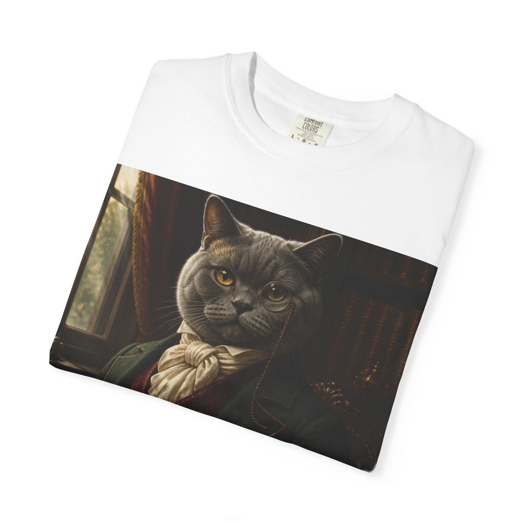 Cat Gentleman T-Shirt — Vintage Aristocat Portrait Tee