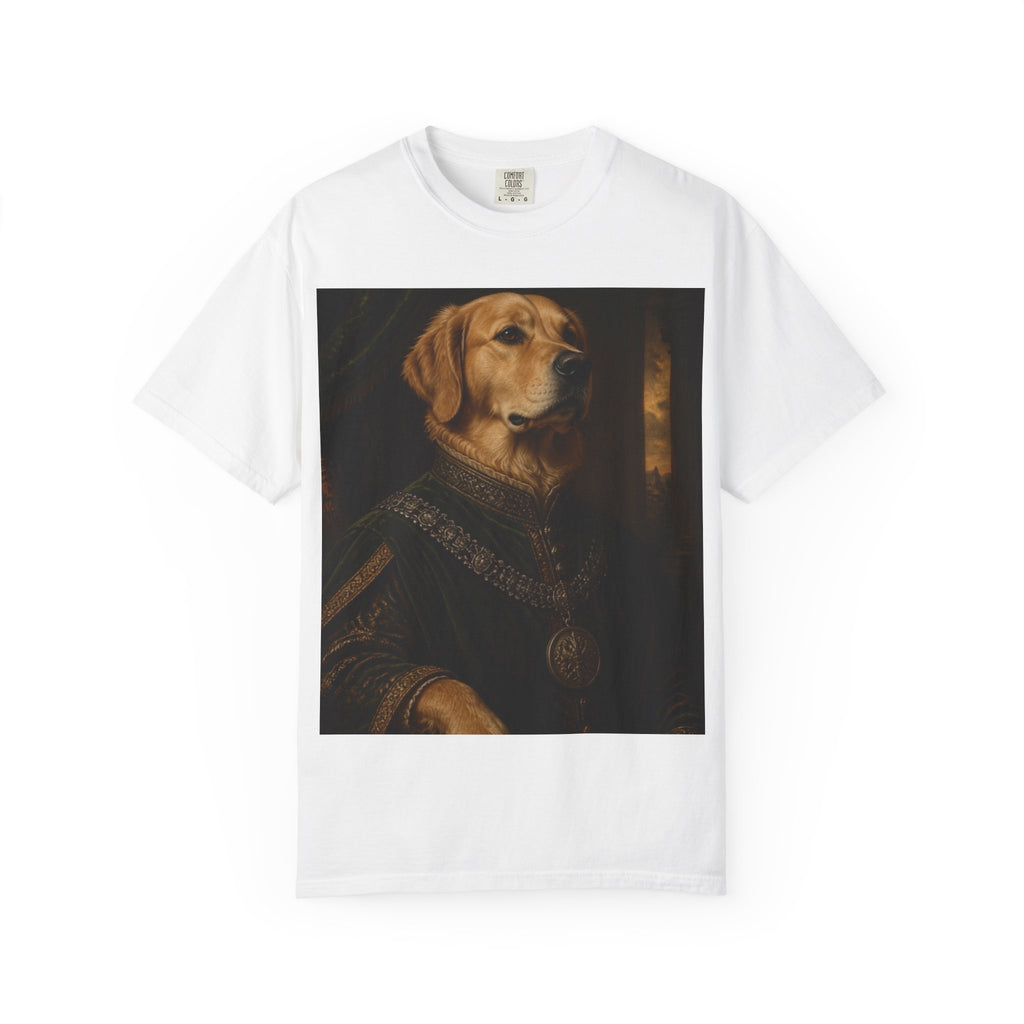Dog Portrait T-Shirt — Regal Golden Retriever Art Tee