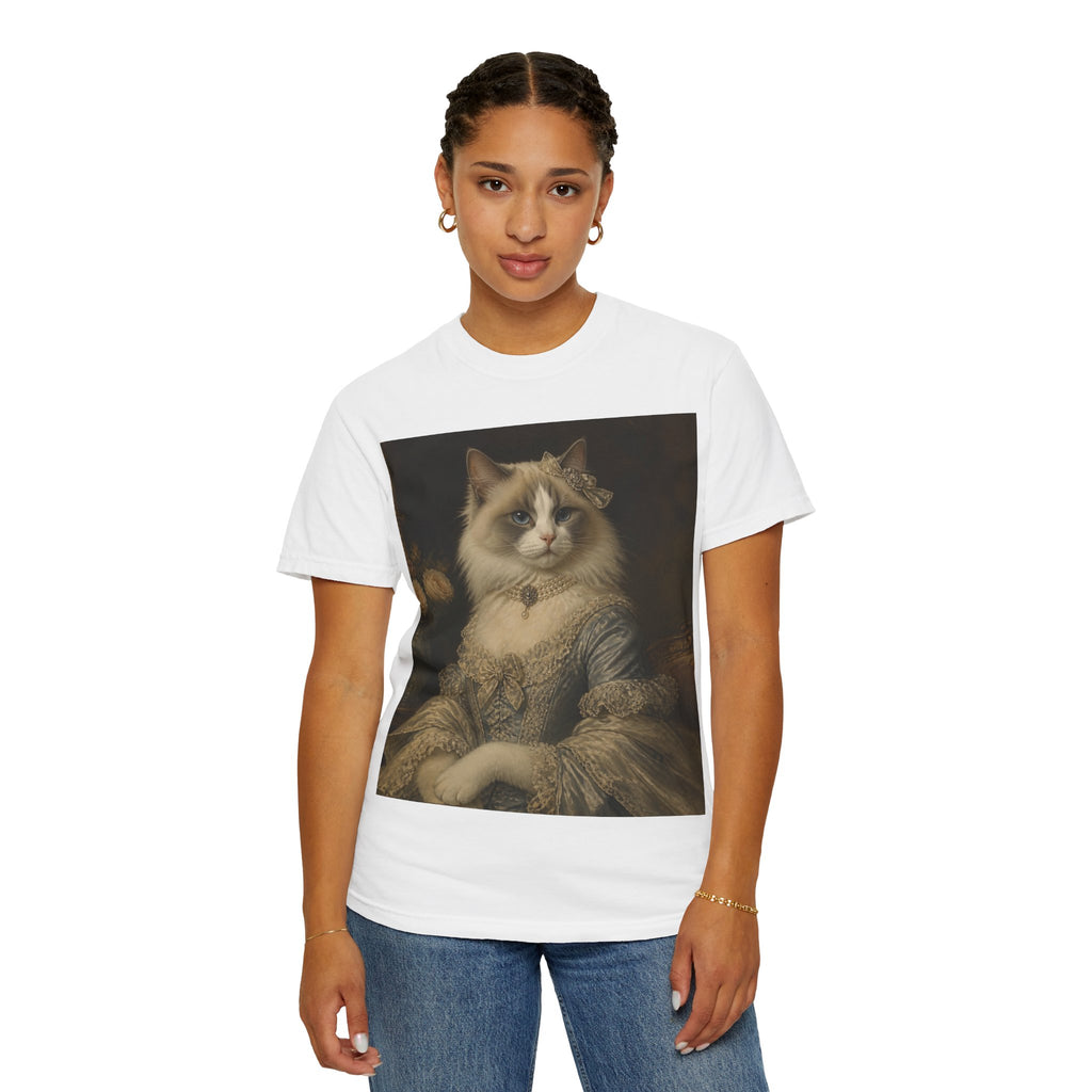 Ragdoll Victorian Duchess Cat Portrait T-Shirt