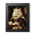 Royal Cat Framed Poster — Regal Portrait Wall Art
