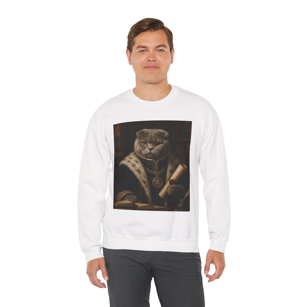 Scottish Fold Royal Cat Portrait Sweatshirt
