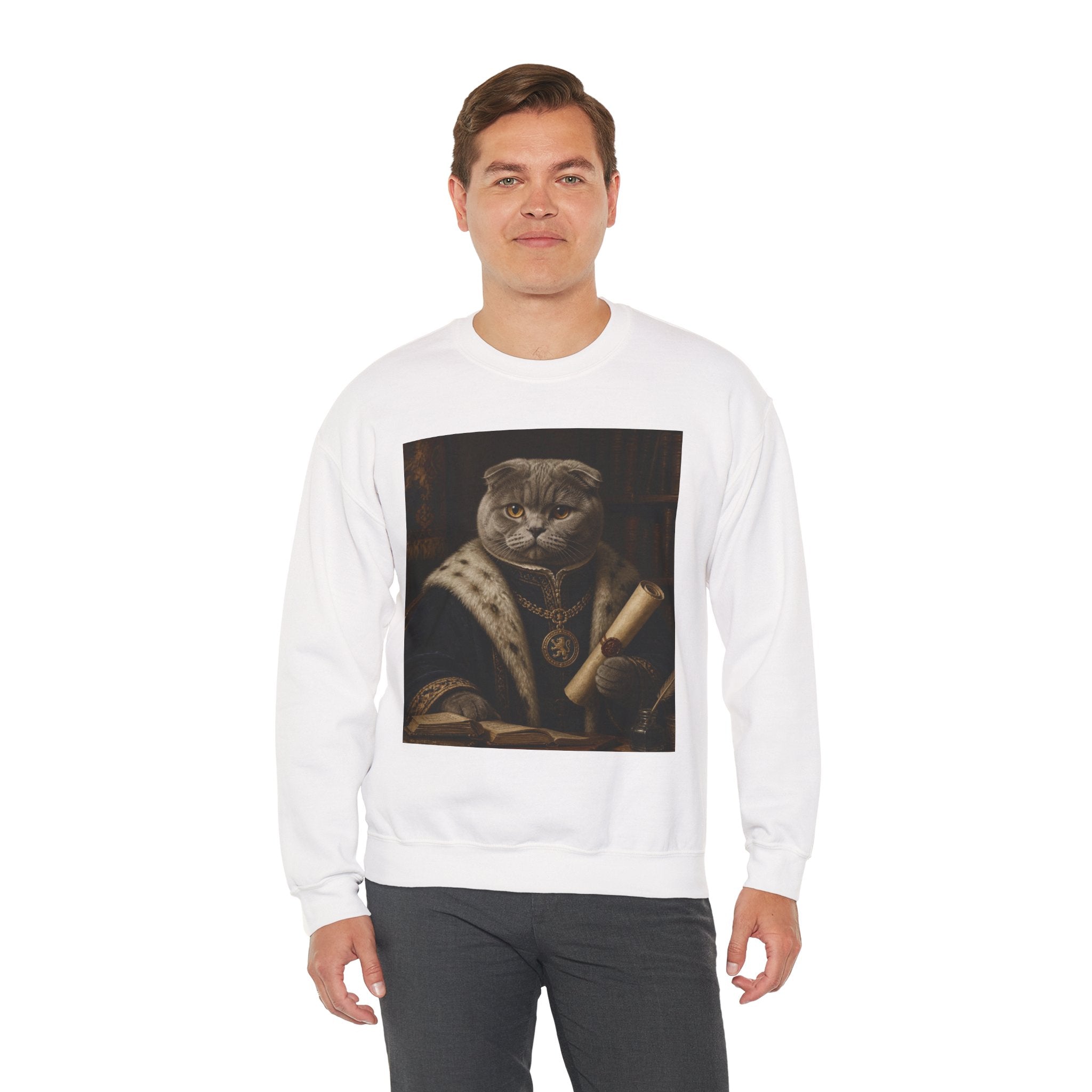 Scottish Fold Royal Cat Portrait Sweatshirt