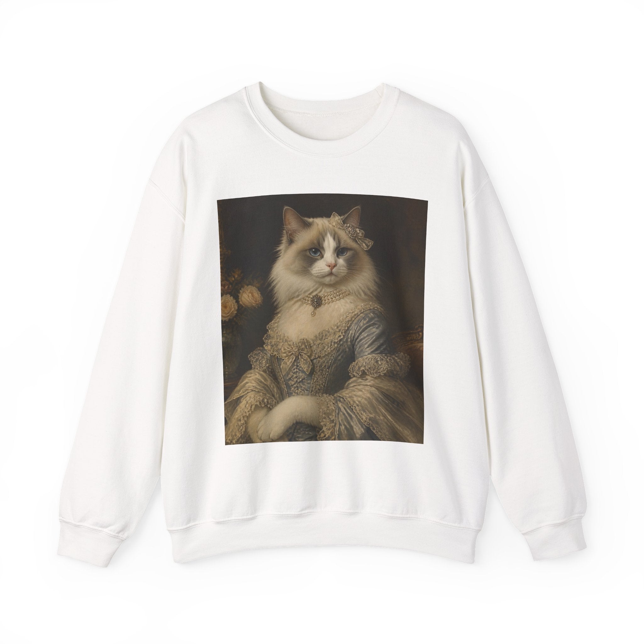 Ragdoll Victorian Duchess Cat Portrait Sweatshirt