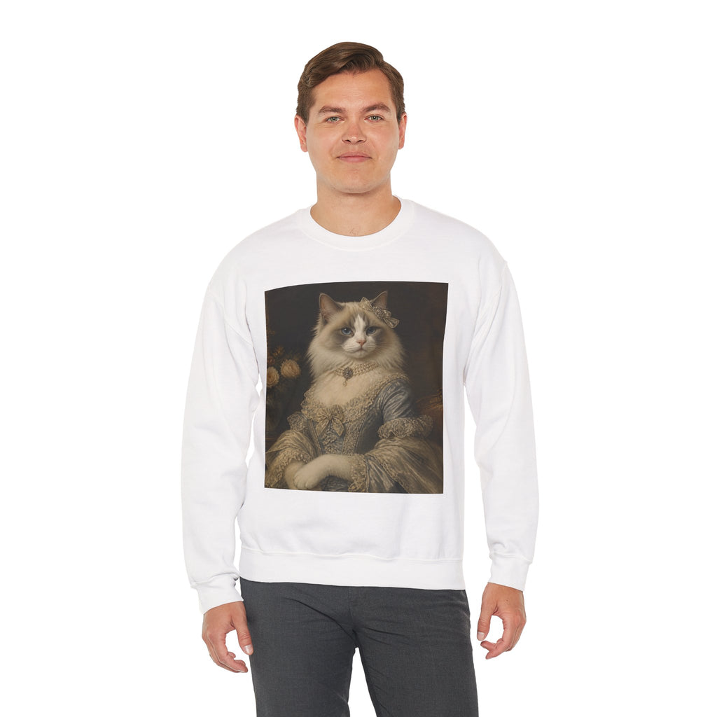Ragdoll Victorian Duchess Cat Portrait Sweatshirt