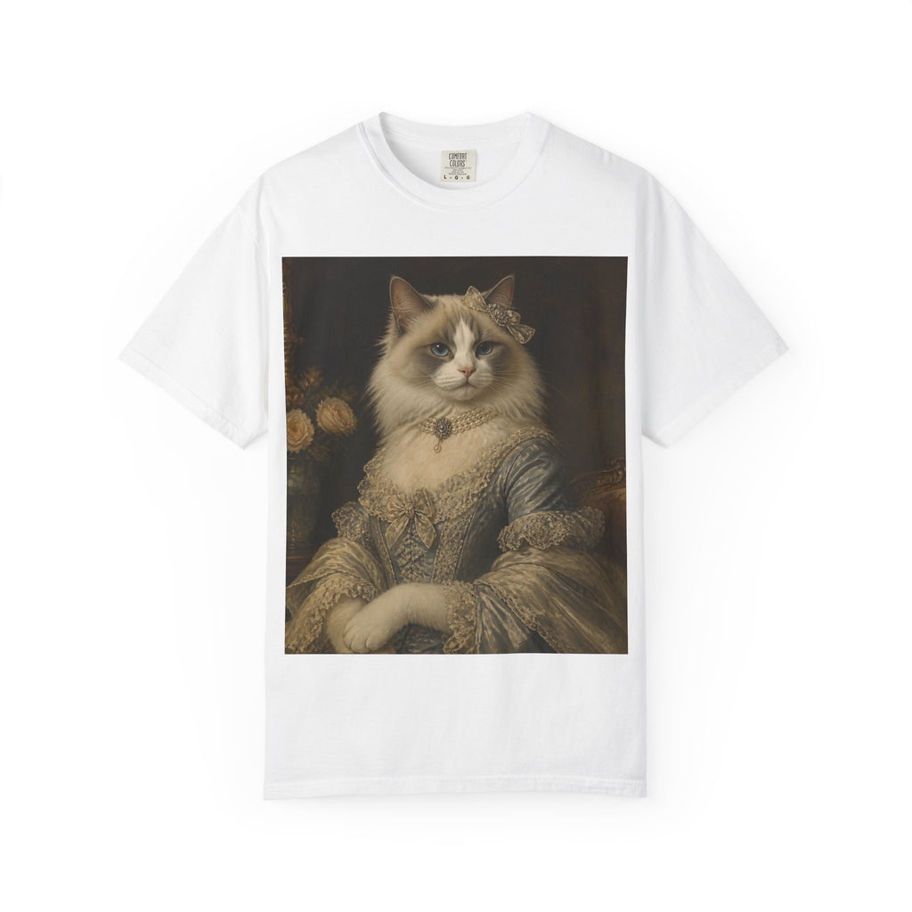 Ragdoll Victorian Duchess Cat Portrait T-Shirt