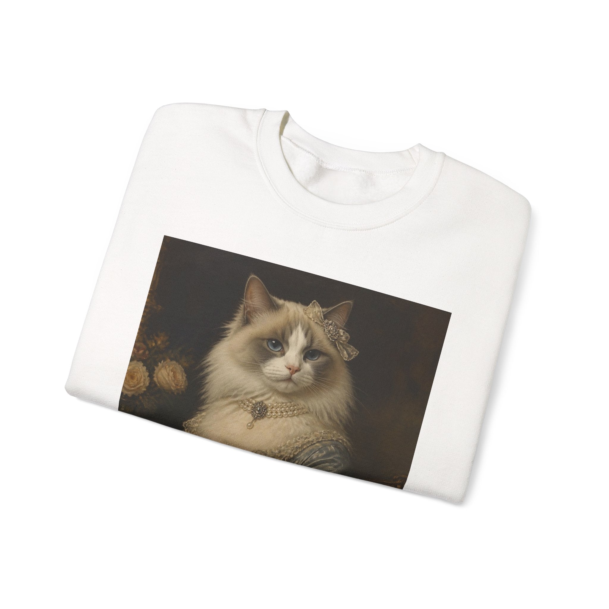 Ragdoll Victorian Duchess Cat Portrait Sweatshirt