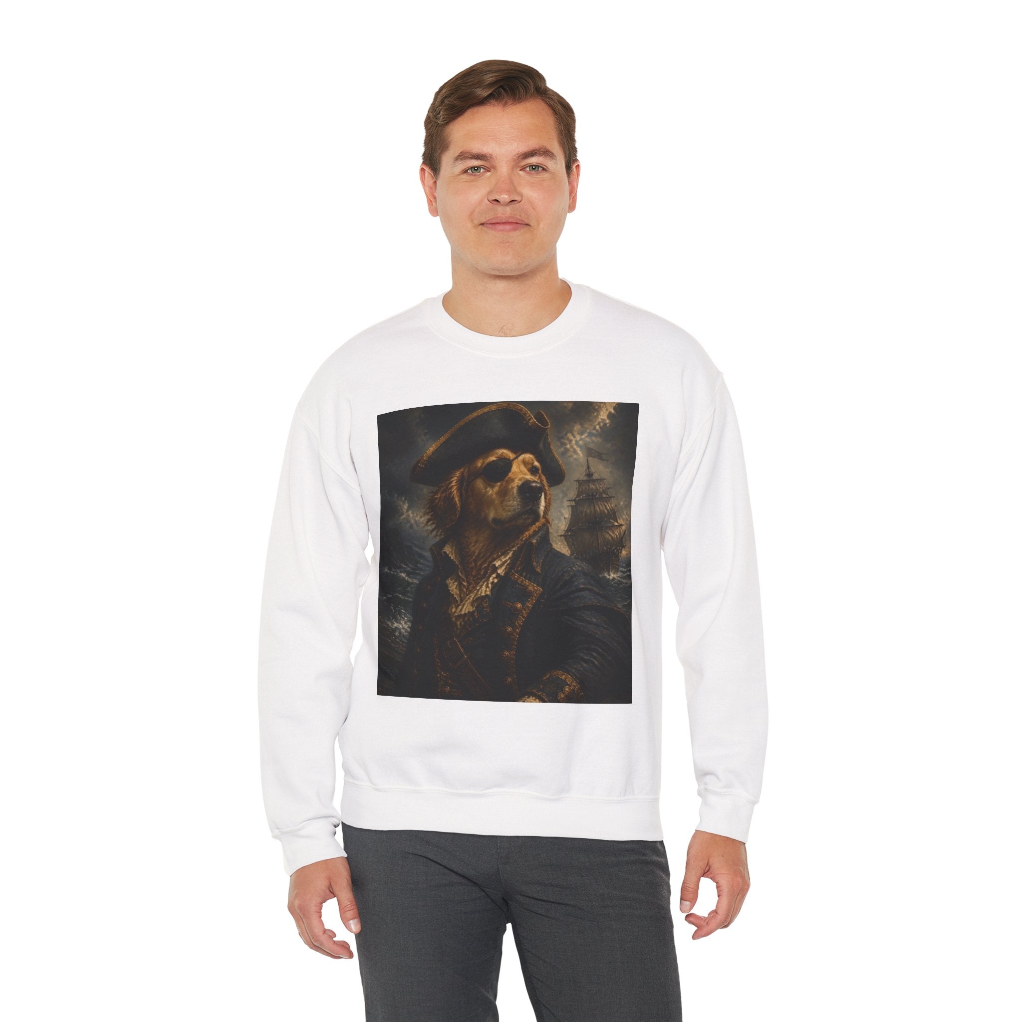 Pirate Captain Dog Crewneck Sweatshirt