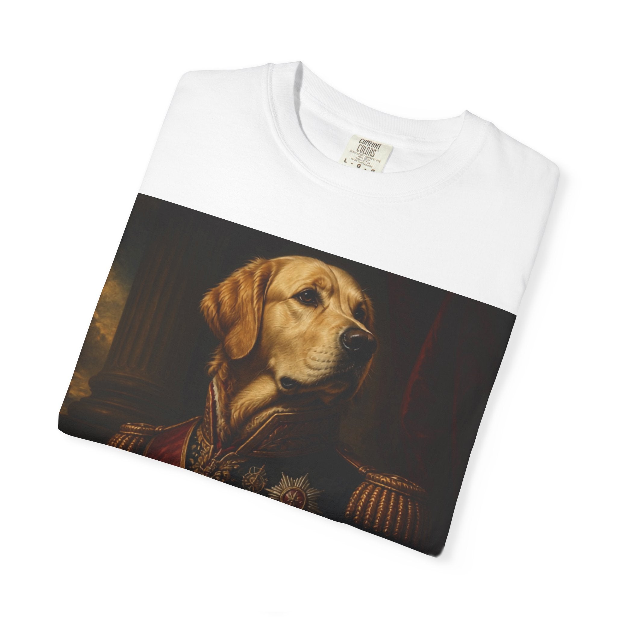 Regal Dog Portrait T‑Shirt — Vintage Canine Royalty Tee