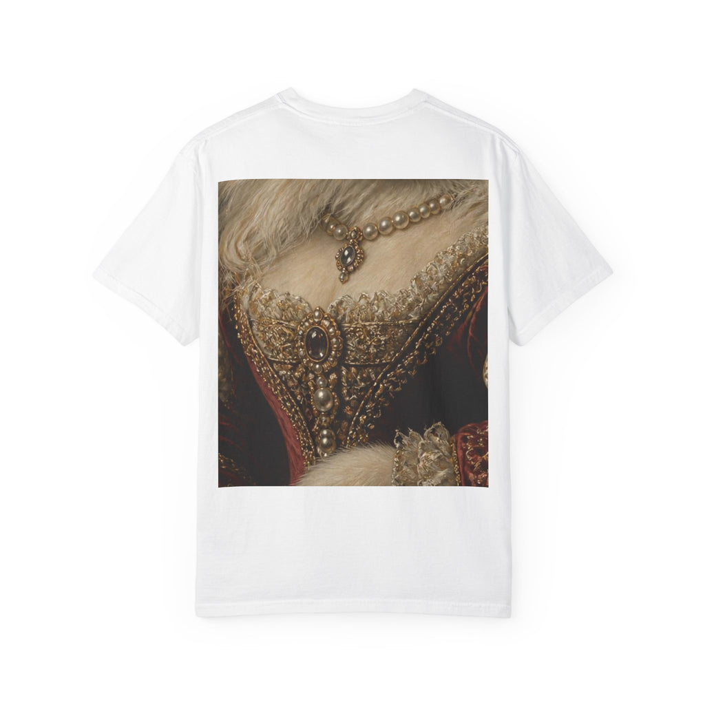 Persian Renaissance Queen Portrait T-Shirt — Vintage Royalty Pet Art Tee