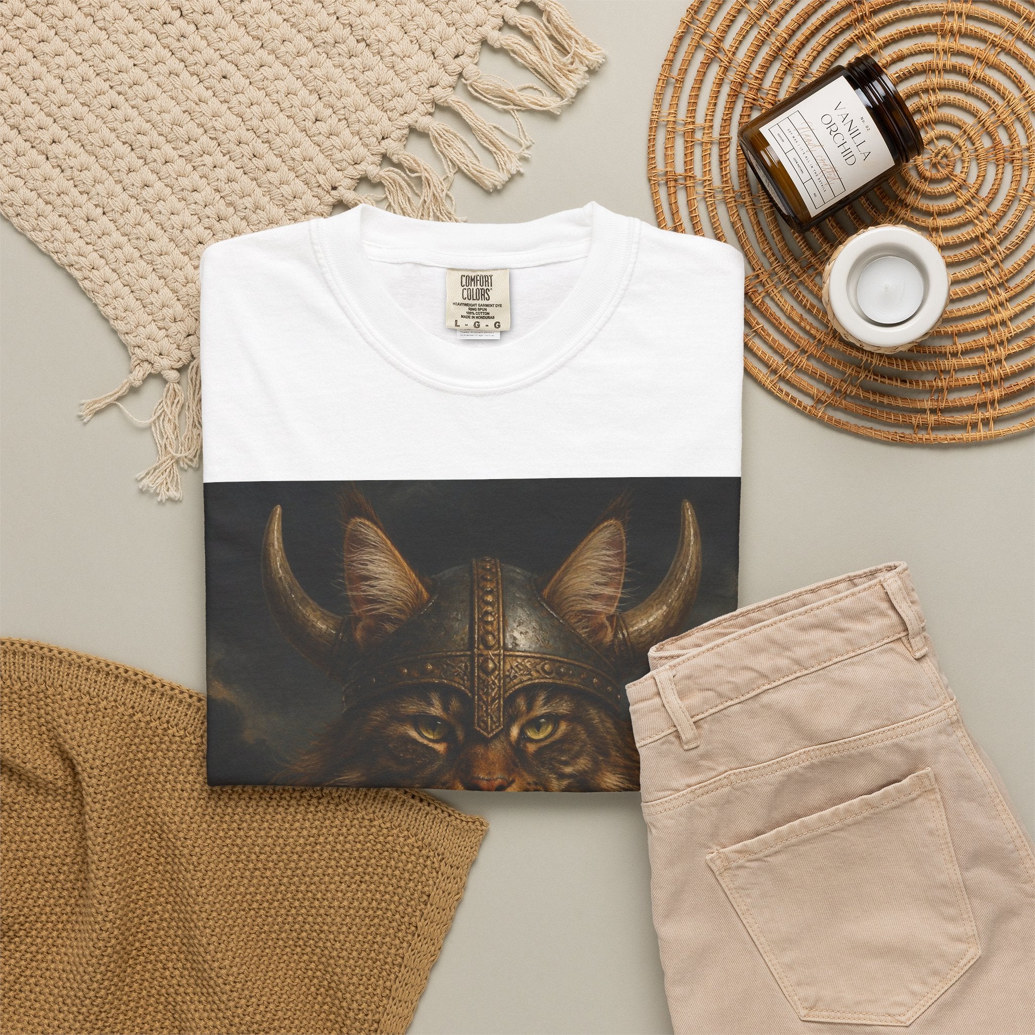Viking Cat Warrior T-Shirt