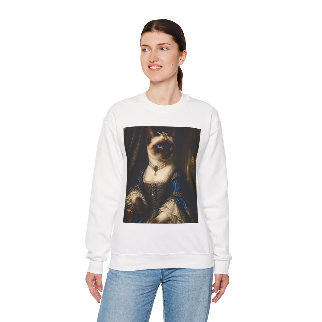 Regal Cat Portrait Sweatshirt