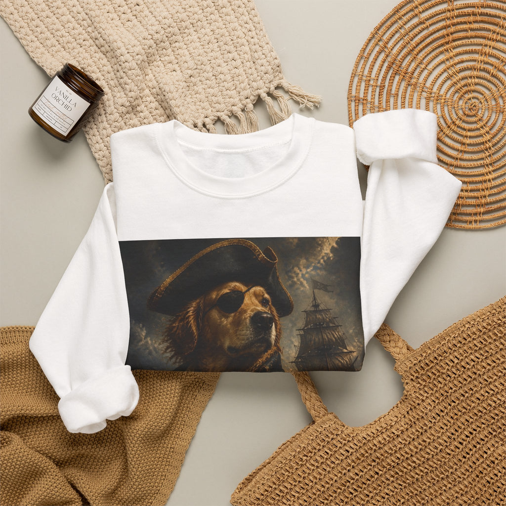 Pirate Captain Dog Crewneck Sweatshirt