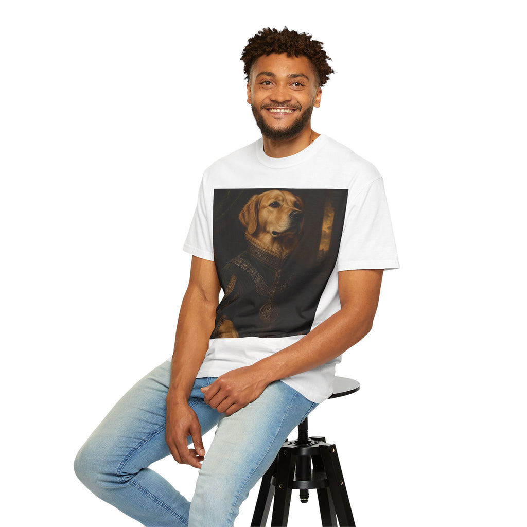 Dog Portrait T-Shirt — Regal Golden Retriever Art Tee