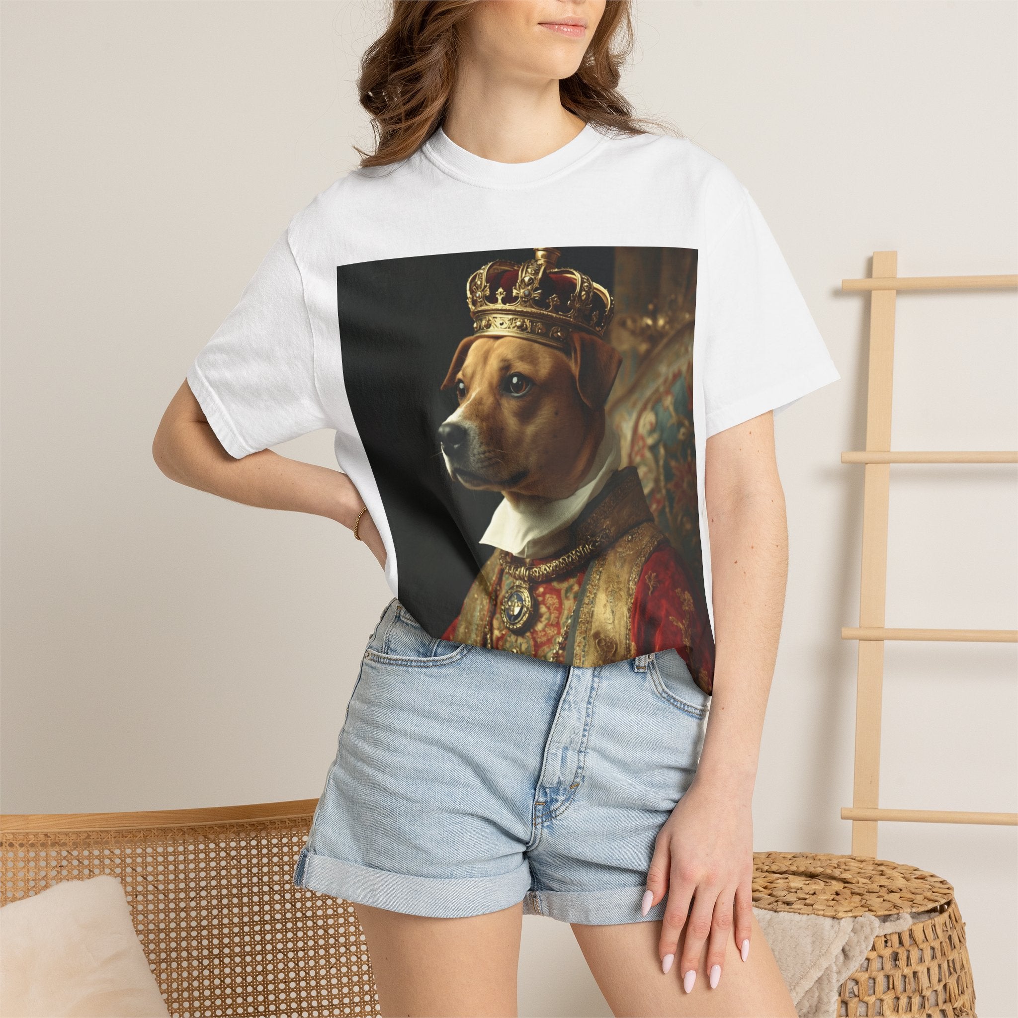 Dog King T-Shirt — Regal Portrait Pet Tee