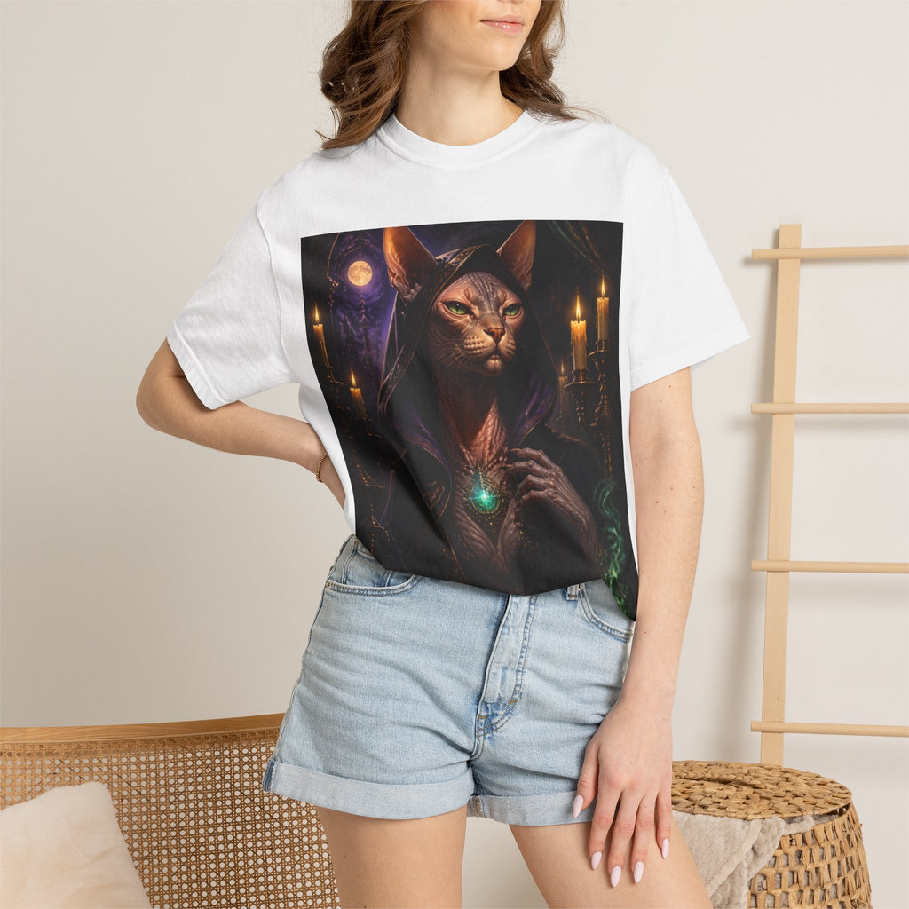 Mystic Sphinx Cat Graphic T-Shirt
