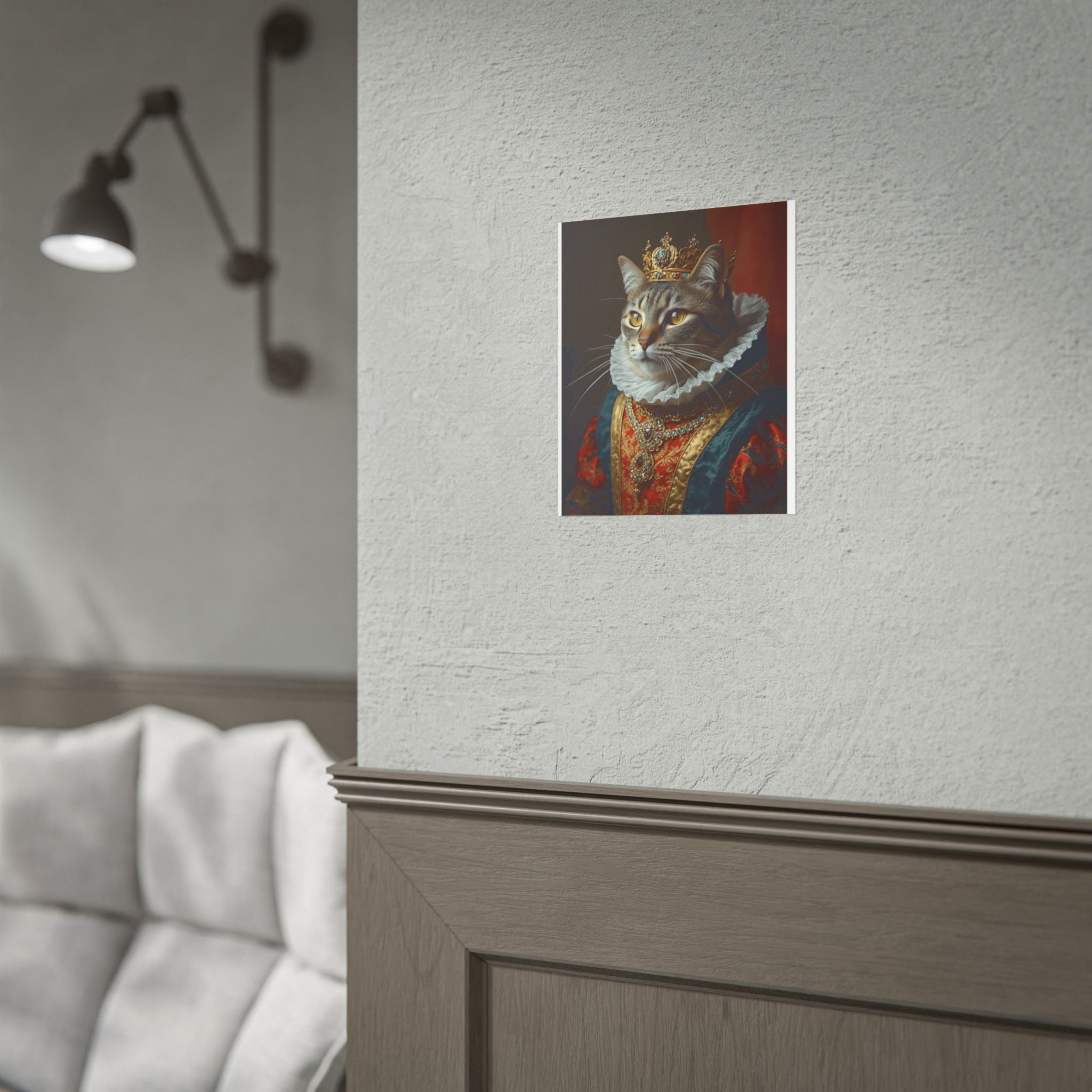 Regal Cat Portrait Poster — Royal Tabby Print