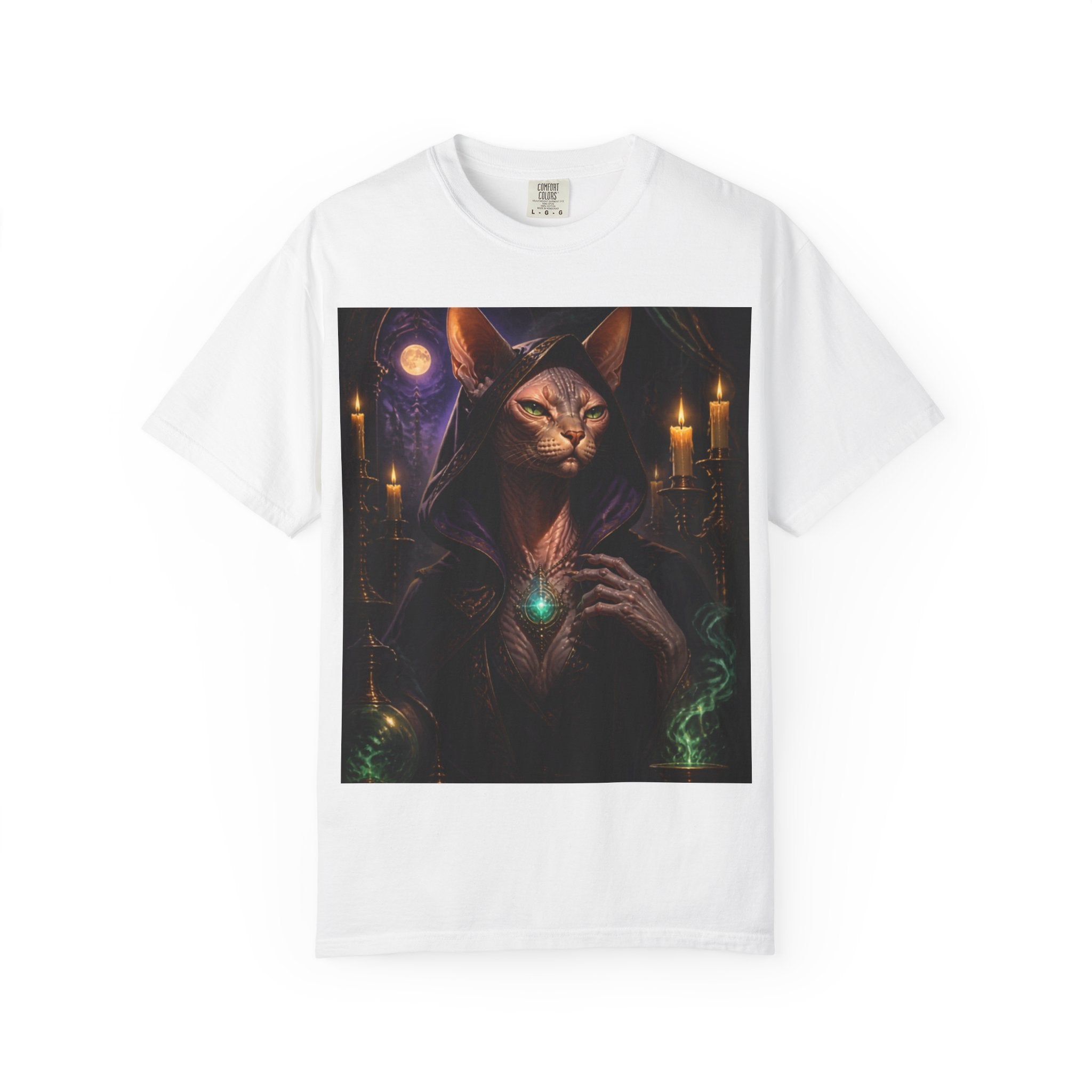 Mystic Sphinx Cat Graphic T-Shirt
