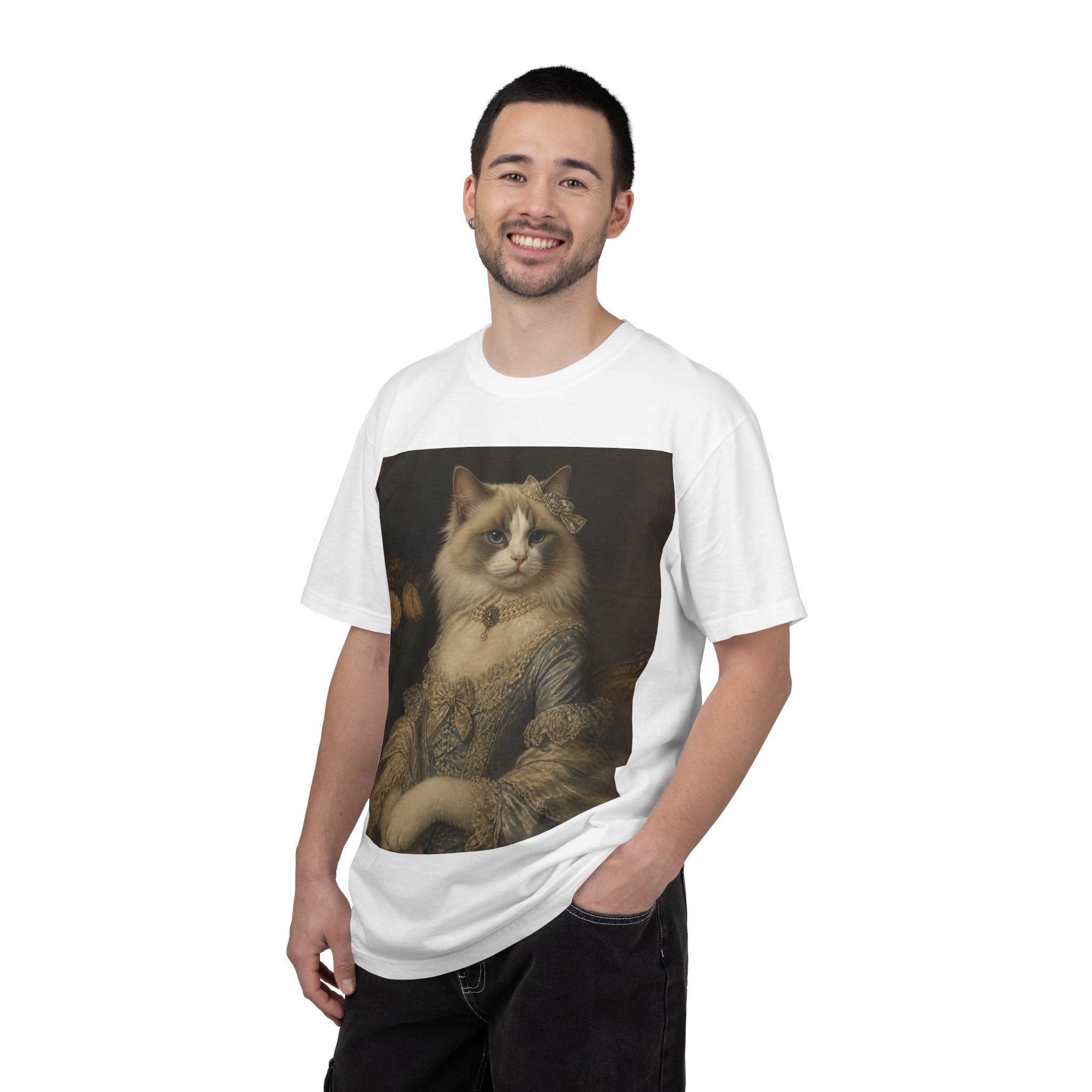 Ragdoll Victorian Duchess Cat Portrait T-Shirt