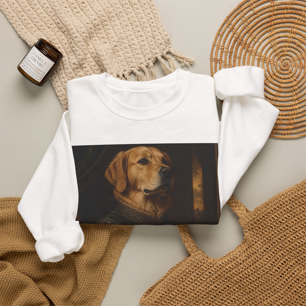 Crewneck Sweatshirt — Regal Portrait Dog Print