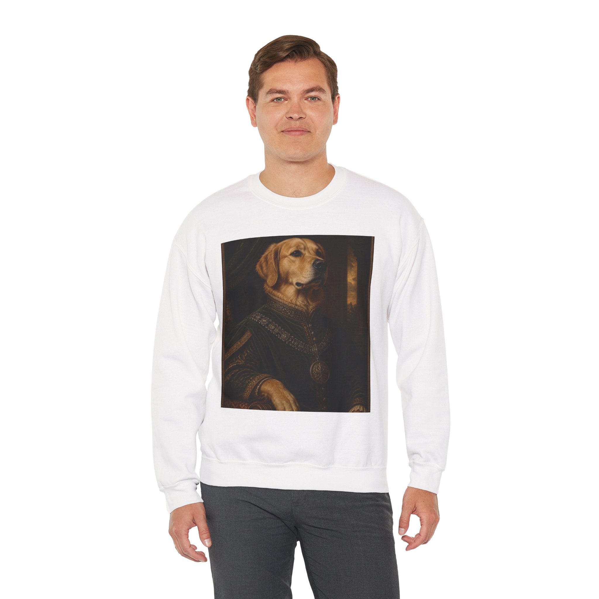 Crewneck Sweatshirt — Regal Portrait Dog Print