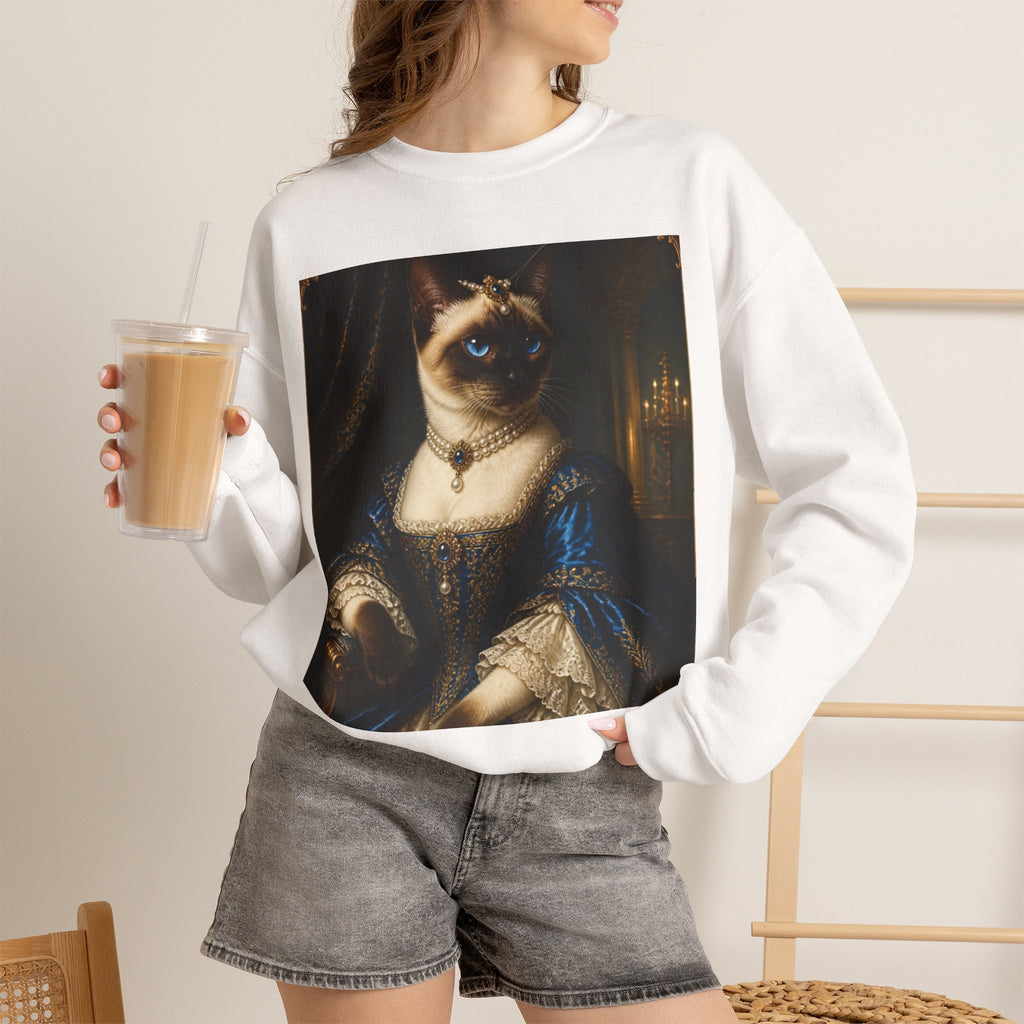 Regal Cat Portrait Sweatshirt