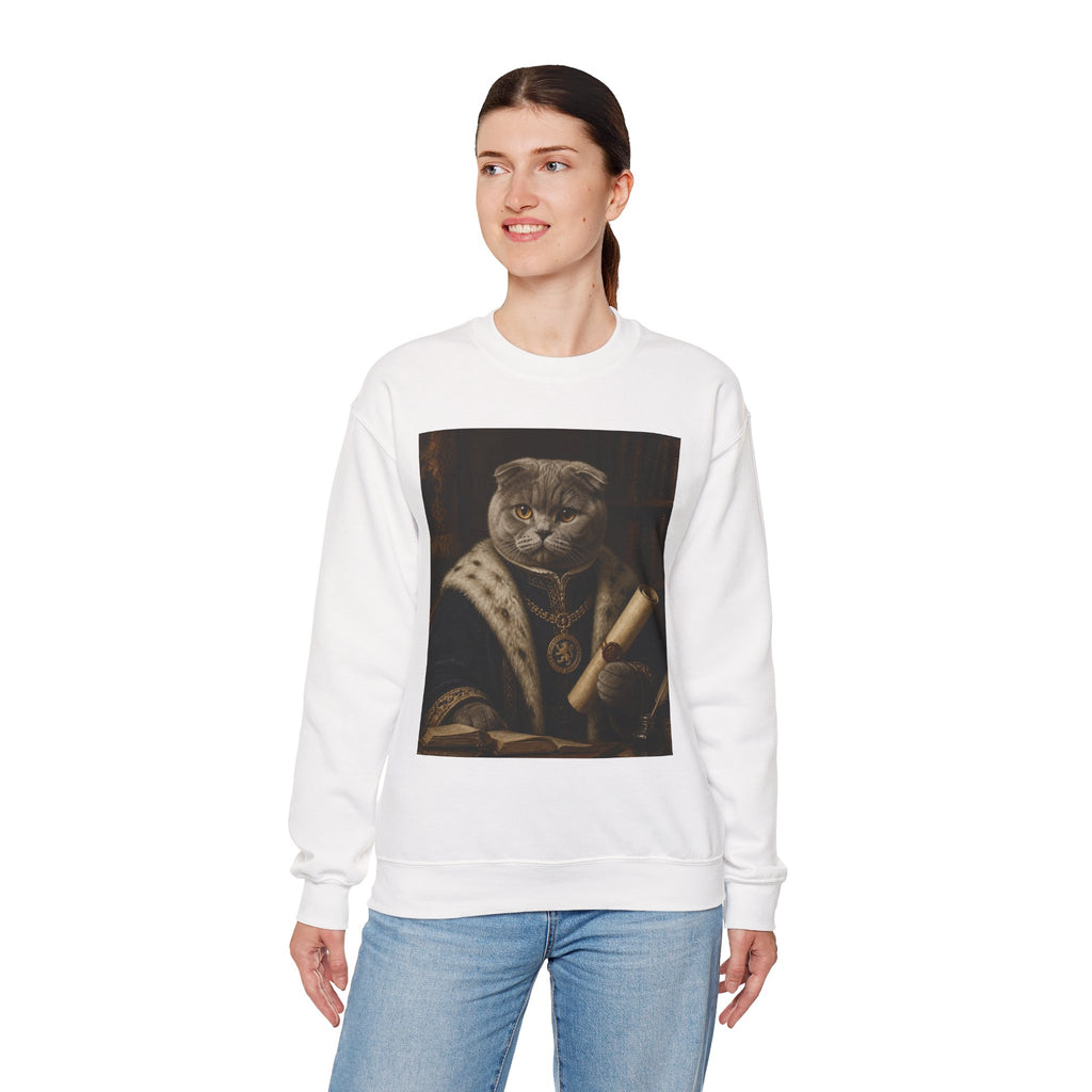 Scottish Fold Royal Cat Portrait Sweatshirt