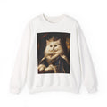 Regal Cat Portrait Crewneck Sweatshirt