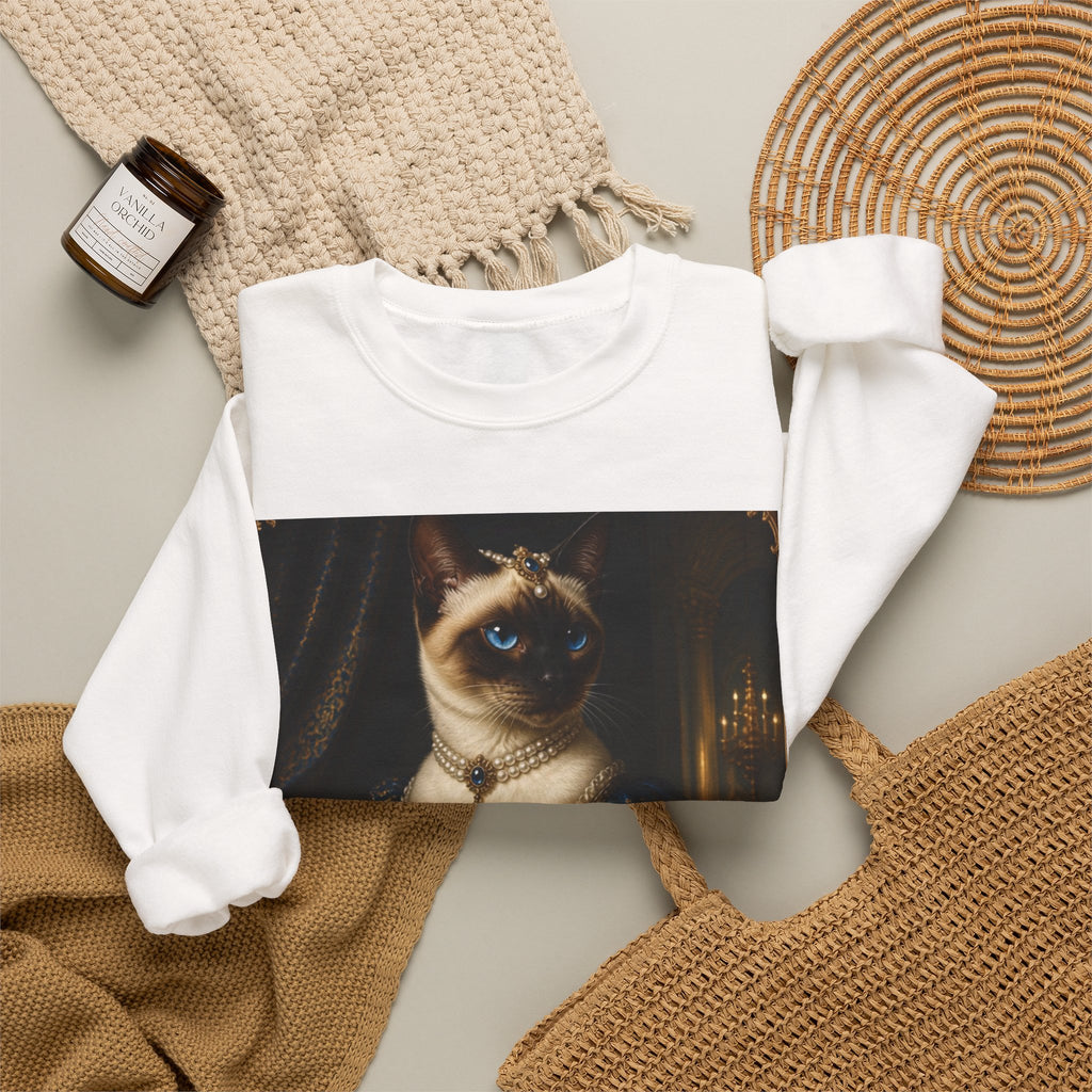 Regal Cat Portrait Sweatshirt