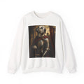 Dalmatian Knight Sweatshirt — Medieval Armor Dog Portrait Crewneck