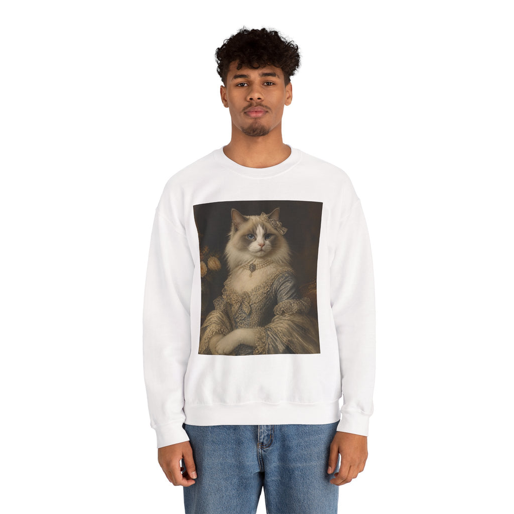 Ragdoll Victorian Duchess Cat Portrait Sweatshirt