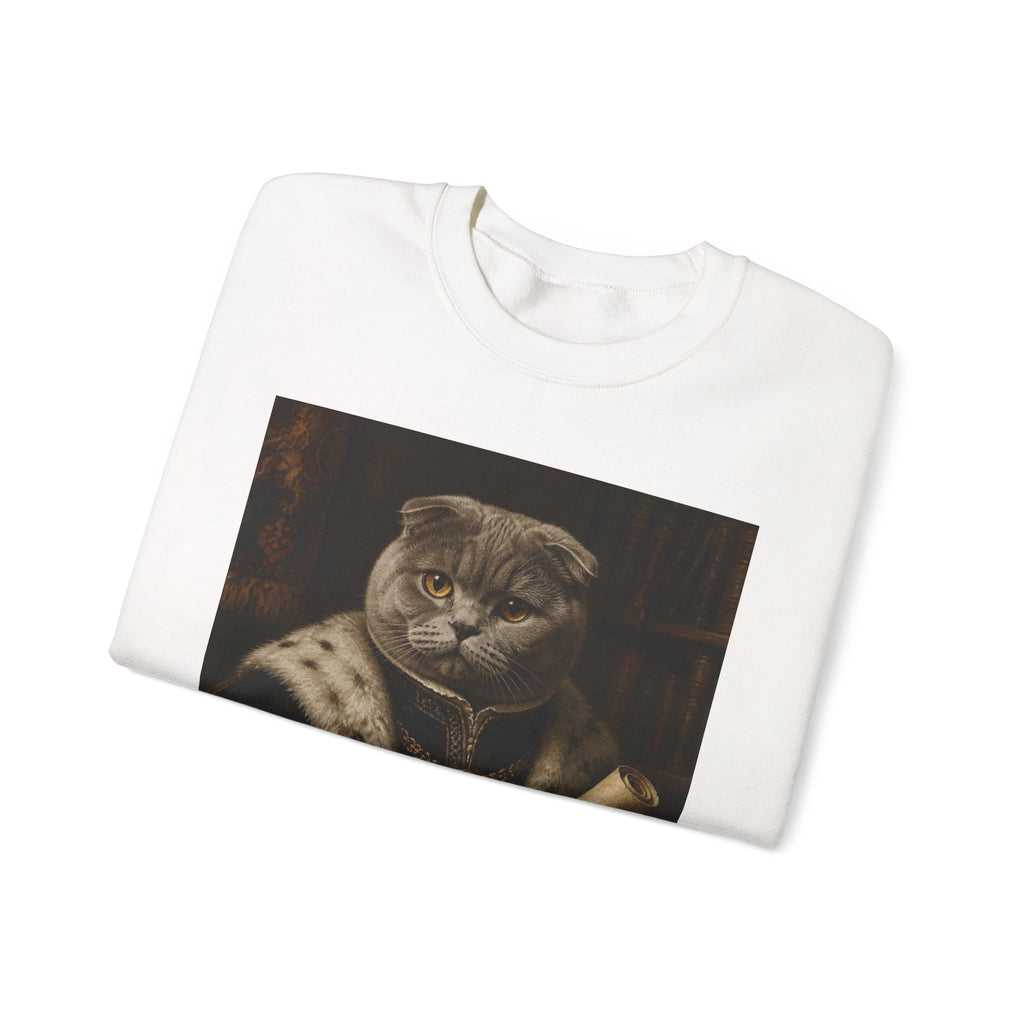 Scottish Fold Royal Cat Portrait Sweatshirt