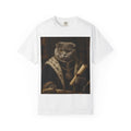 Scottish Fold Royal Portrait T-Shirt — Royal Vintage Cat with Scroll Graphic
