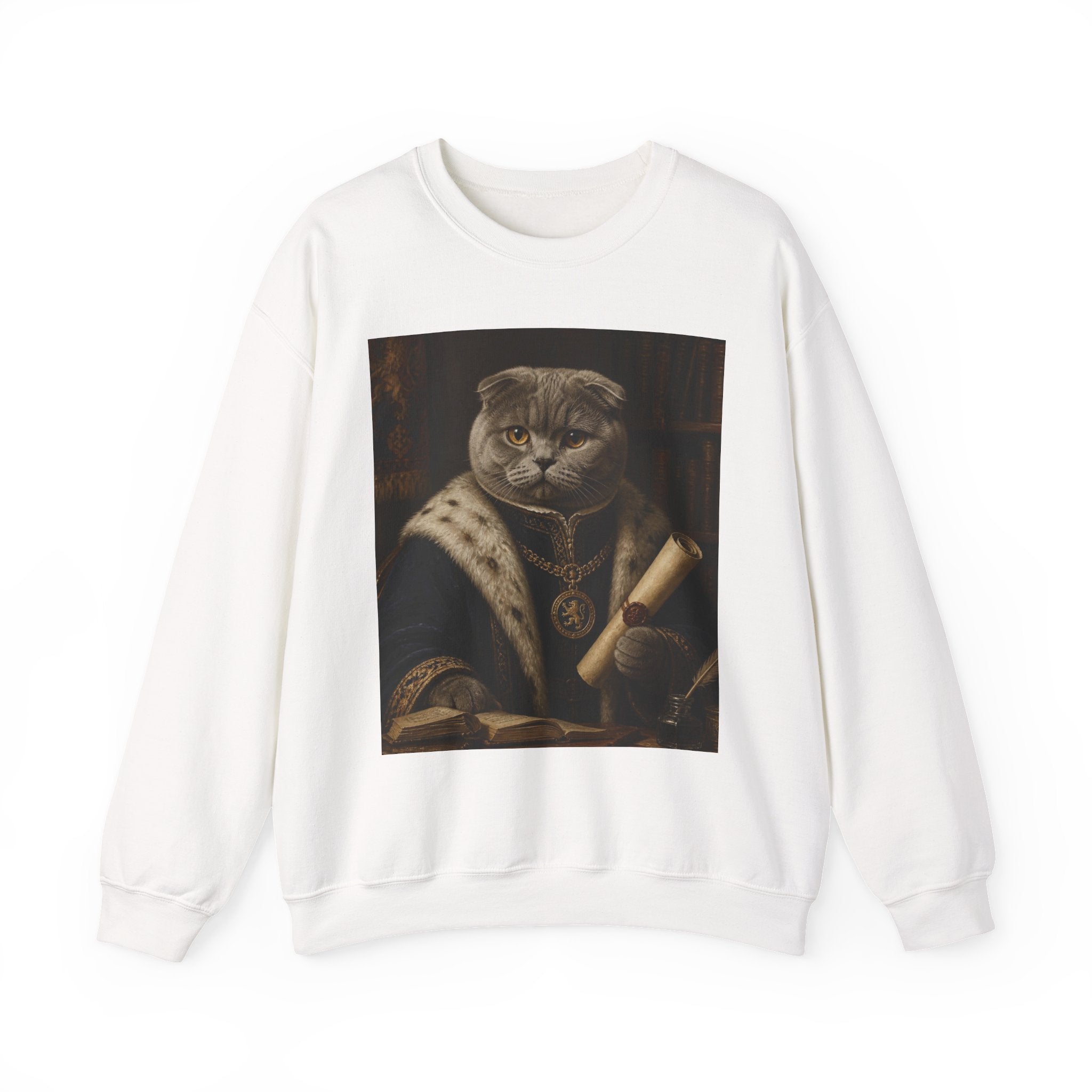 Scottish Fold Royal Cat Portrait Sweatshirt