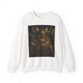 Viking Lynx Crewneck Sweatshirt – Norse Cat Warrior Illustration