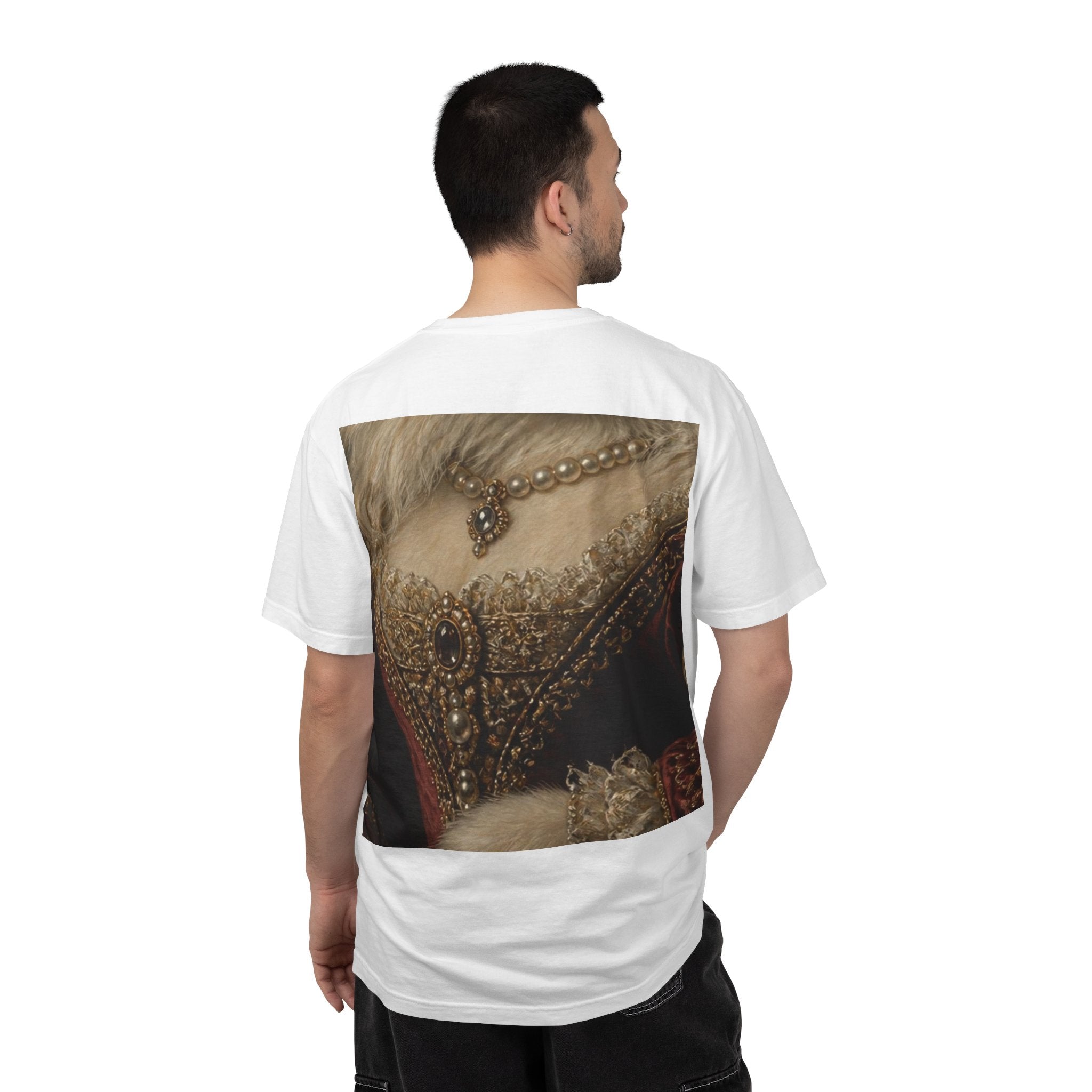 Persian Renaissance Queen Portrait T-Shirt — Vintage Royalty Pet Art Tee