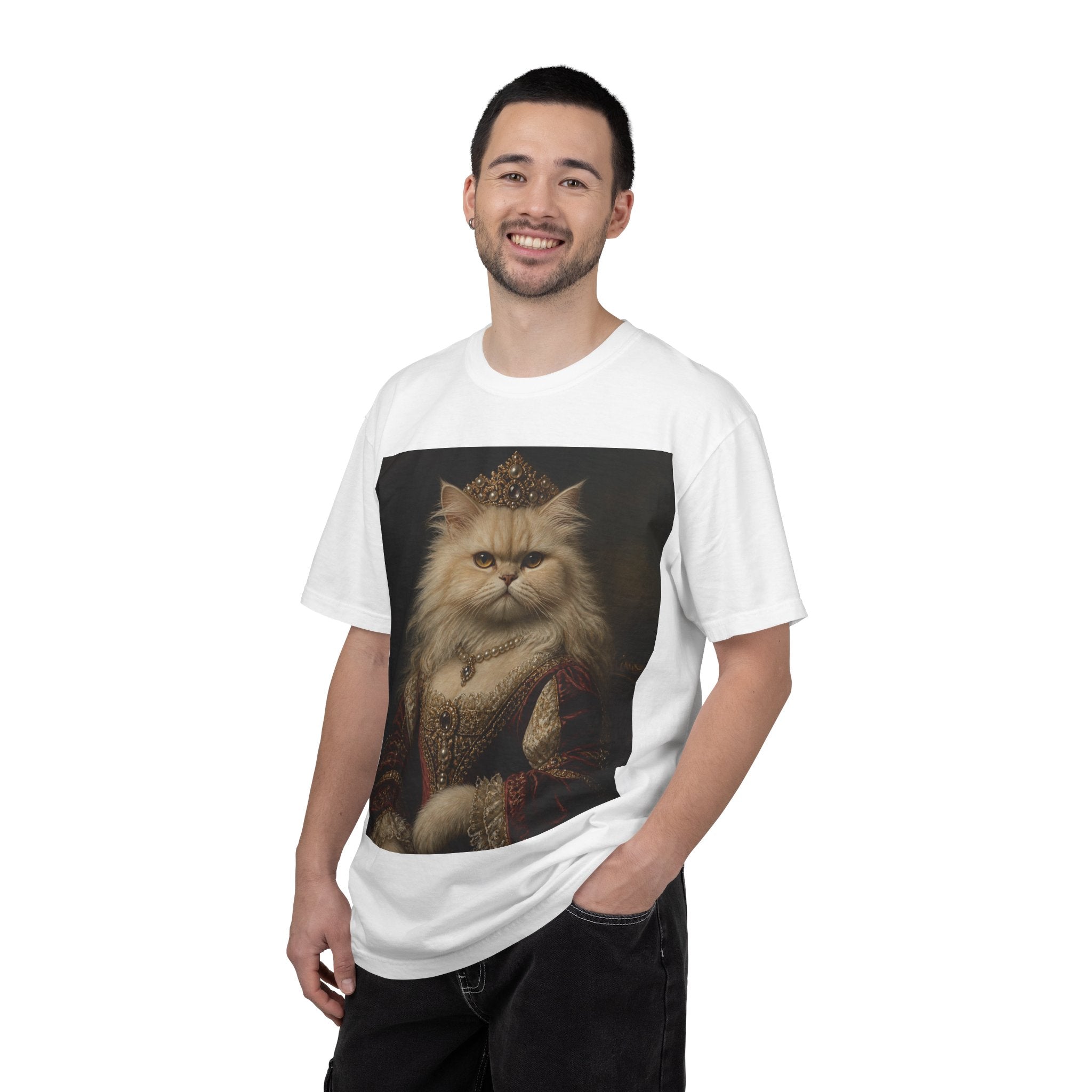 Persian Renaissance Queen Portrait T-Shirt — Vintage Royalty Pet Art Tee