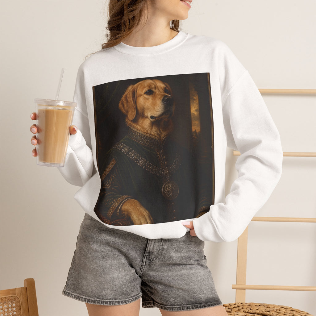 Crewneck Sweatshirt — Regal Portrait Dog Print